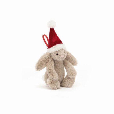 Jellycat Bashful Christmas Conejo Decoration | RUSL-87951